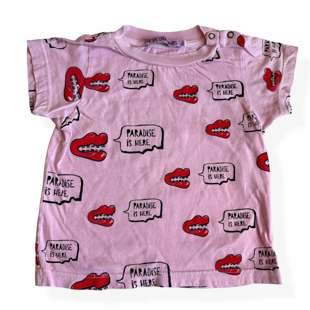 Fresh Dinosaurs Pink Graphic Tee 18M